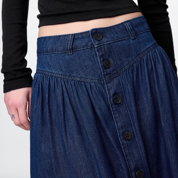 GAP western demin maxi skirt - NWOT - Picture 2 of 4